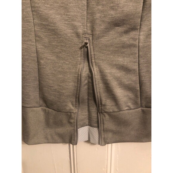 Adidas Climalite Sweatshirt Hoodie Full Zip  Reflective Hood Womans Gray Small - Picture 6 of 8